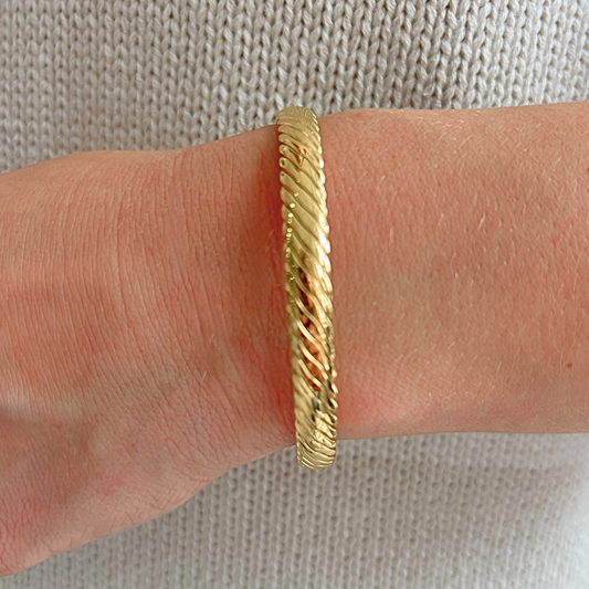 Gold Ribbed Cuff