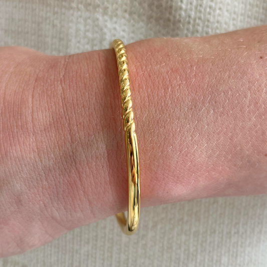 Gold Half Twist Cuff