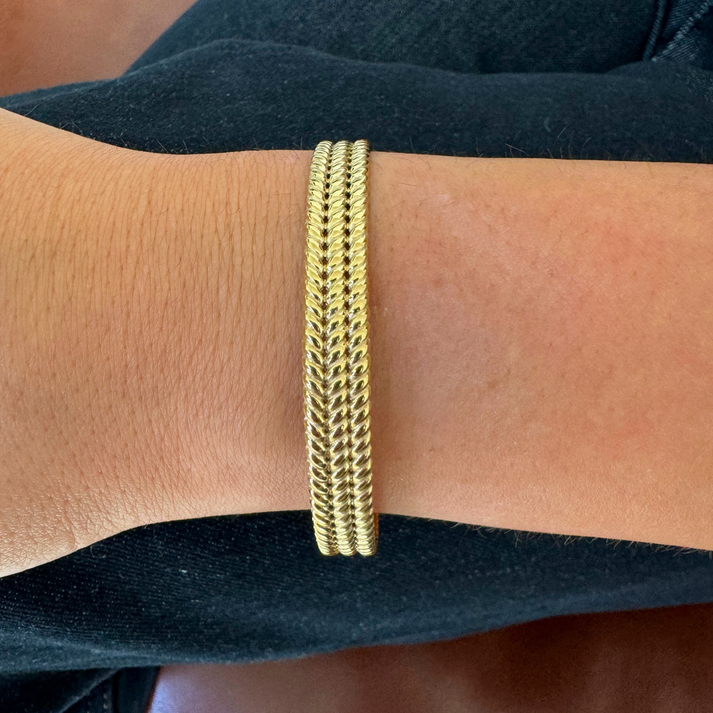 Gold Rope Cuff