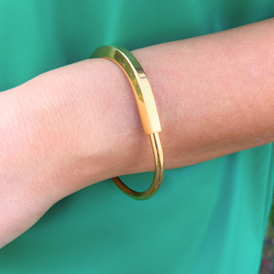 Gold Capsule Bangle