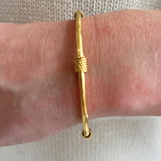 Gold Cuff with Rope Stations