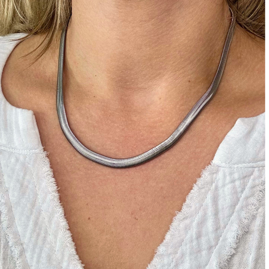 Silver Snake Chain Necklace