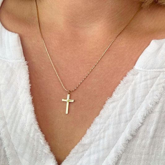 Gold Cross Necklace