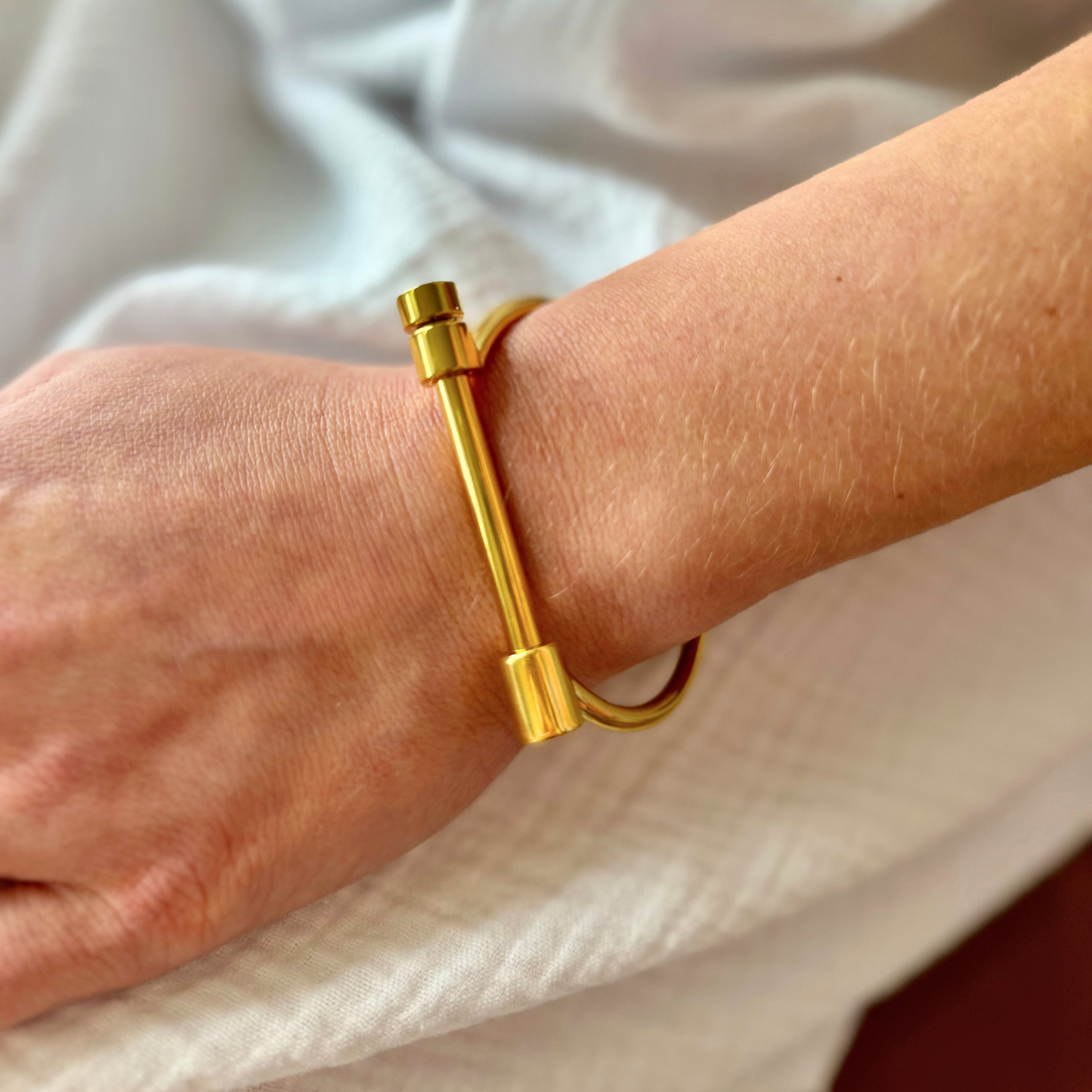 Gold Bar Bangle