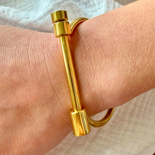 Gold Bar Bangle