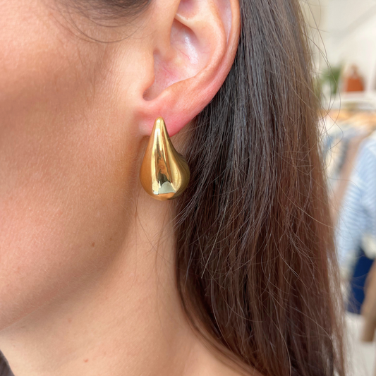 Gold Teardrop Earring