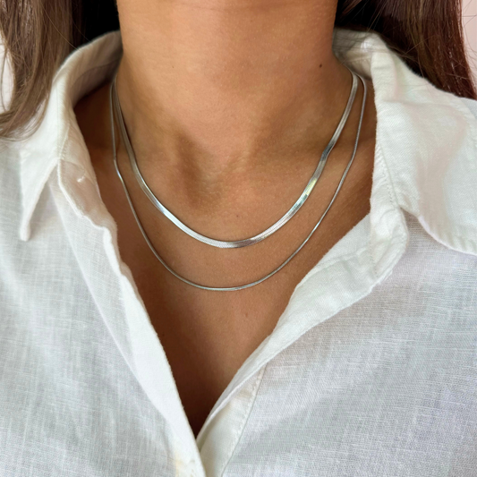 Two-Strand Silver Necklace